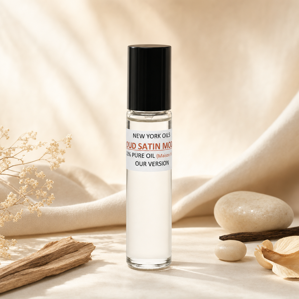 Perfume Body Oil Inspired by Maison Francis Kurkdjian Oud Satin Mood - Unisex refreshed ecommerce image