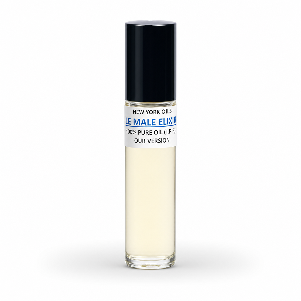Perfume Body Oil Inspired by Jean Paul Gaultier Le Male Elixir refreshed ecommerce image