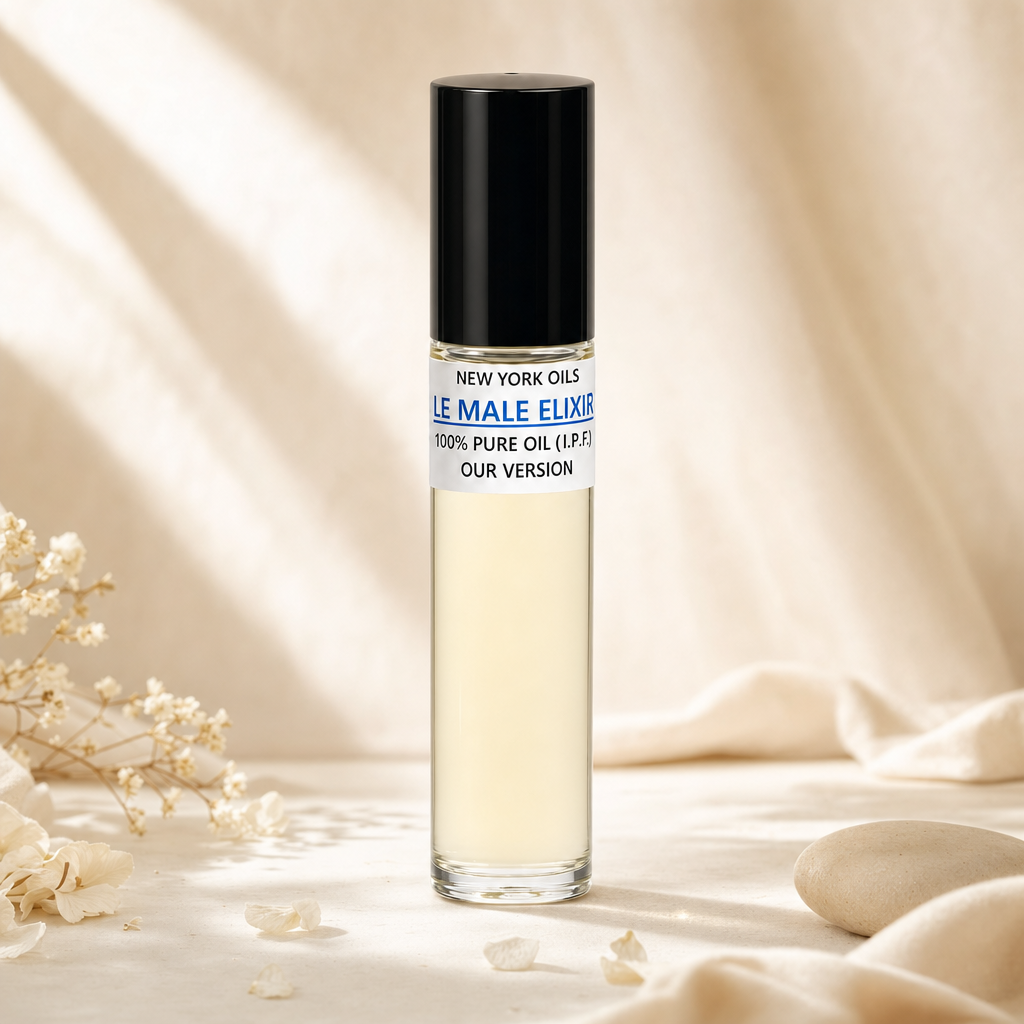 Perfume Body Oil Inspired by Jean Paul Gaultier Le Male Elixir refreshed ecommerce image