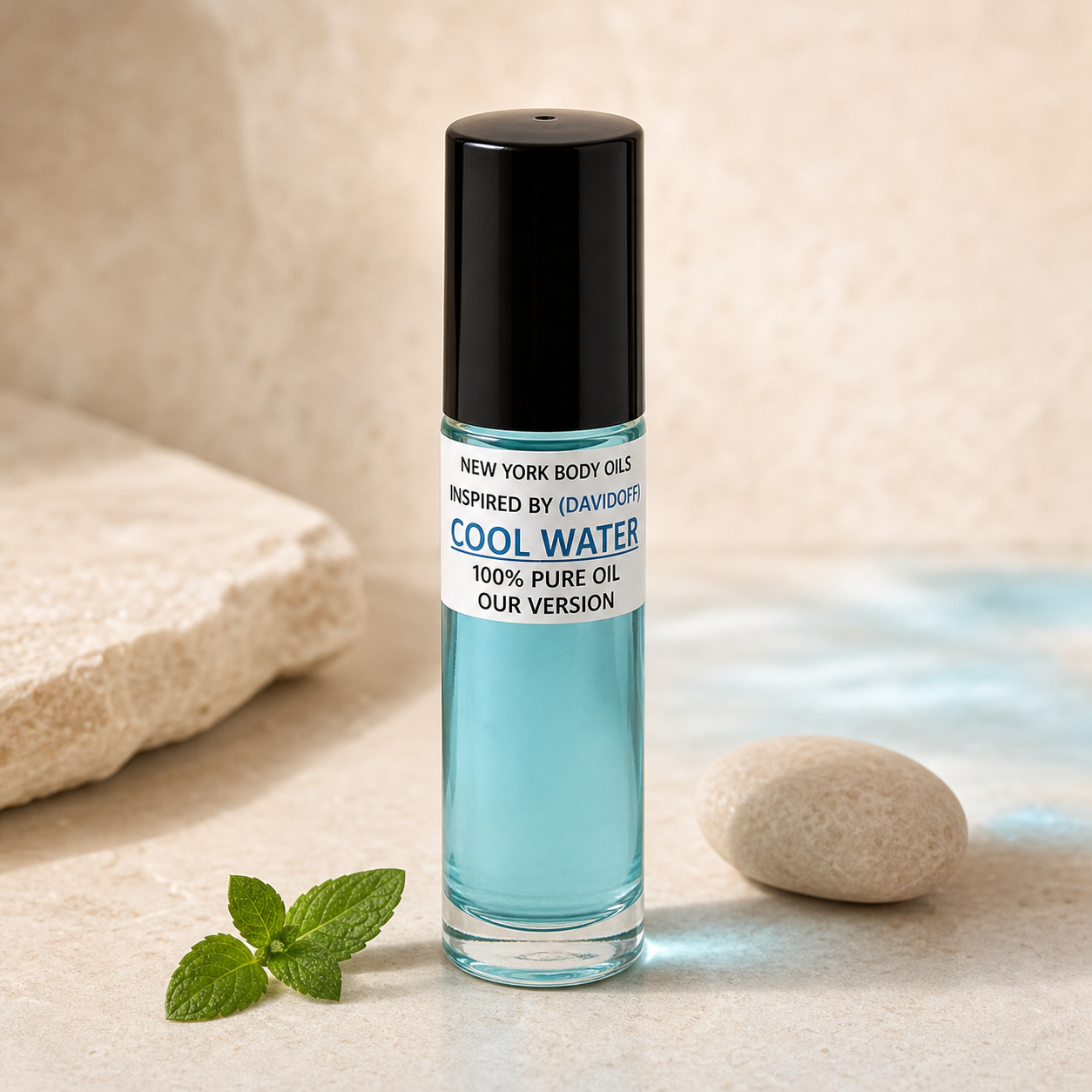Perfume Body Oil by Davidoff Cool Water refreshed ecommerce image