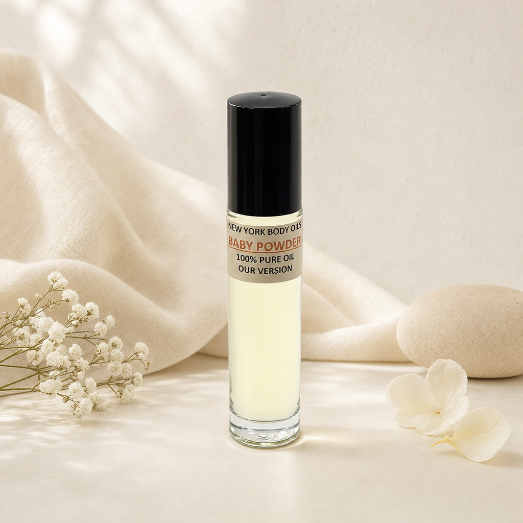 Perfume Body Oil Inspired by Baby Powder refreshed ecommerce image