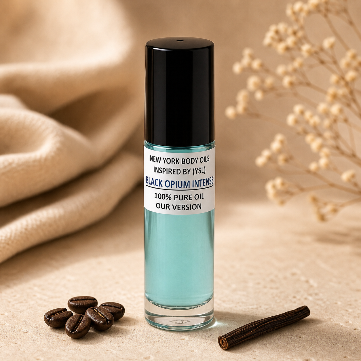 Perfume Body Oil Inspired by YSL Black Opium Intense refreshed ecommerce image
